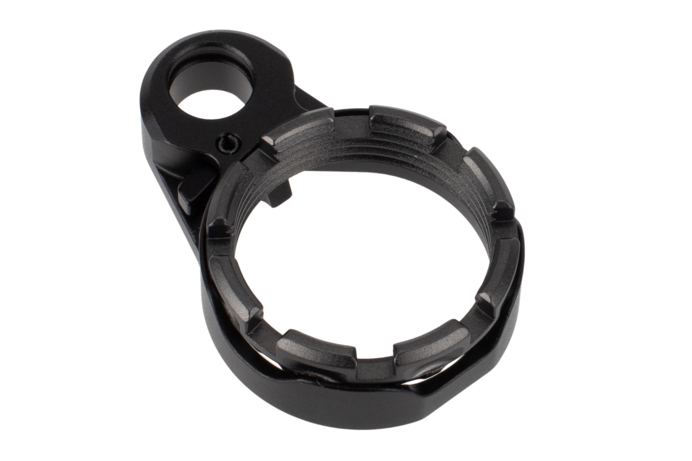 Fortis Enhanced AR-15 End Plate System - K2 - Grey Castle Nut - Locking Lever